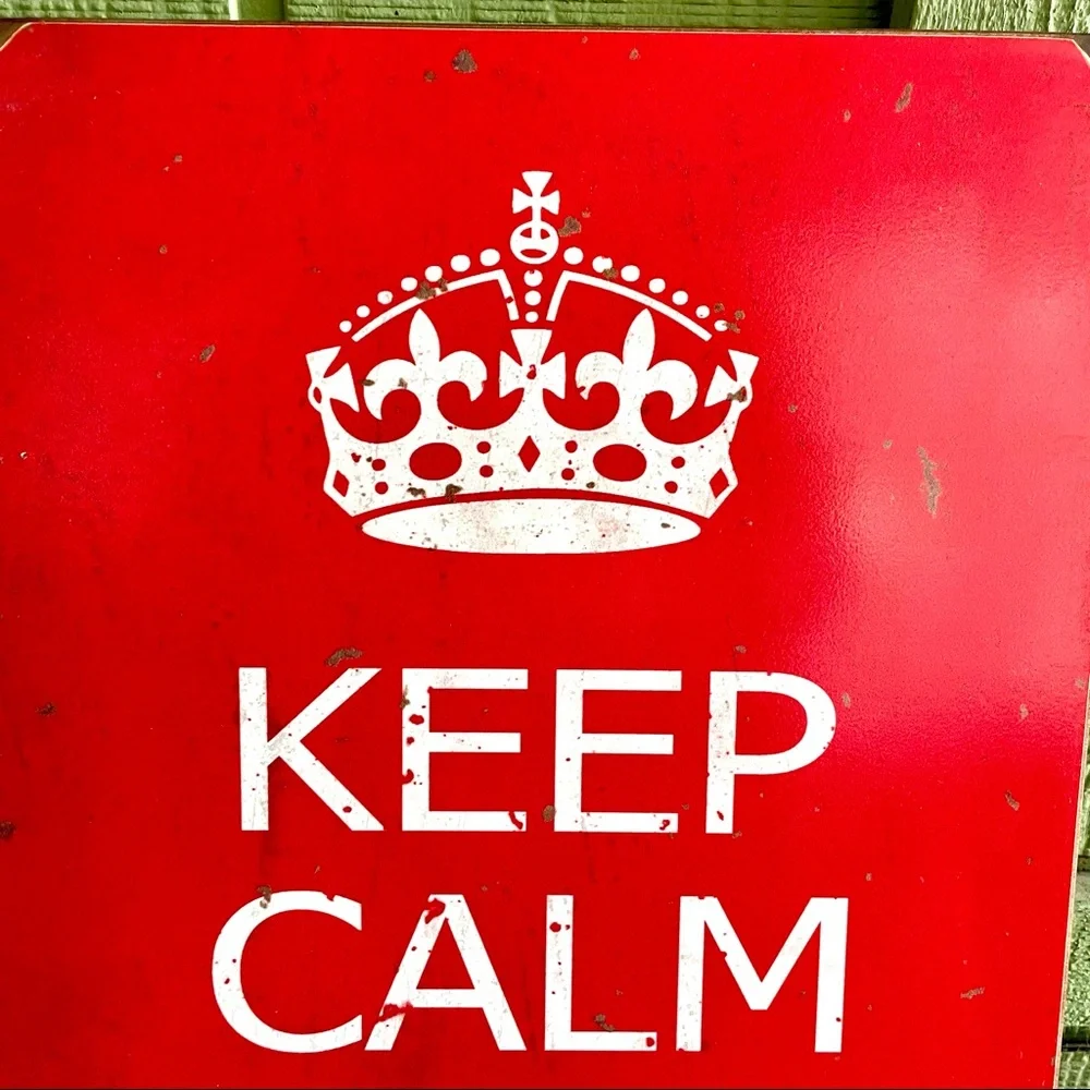 NEW Heavy Duty Steel Keep Calm & Carry On Sign